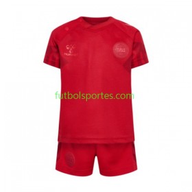 Camiseta Dinamarca Niño Primera Equipación Copa Mundo 2022